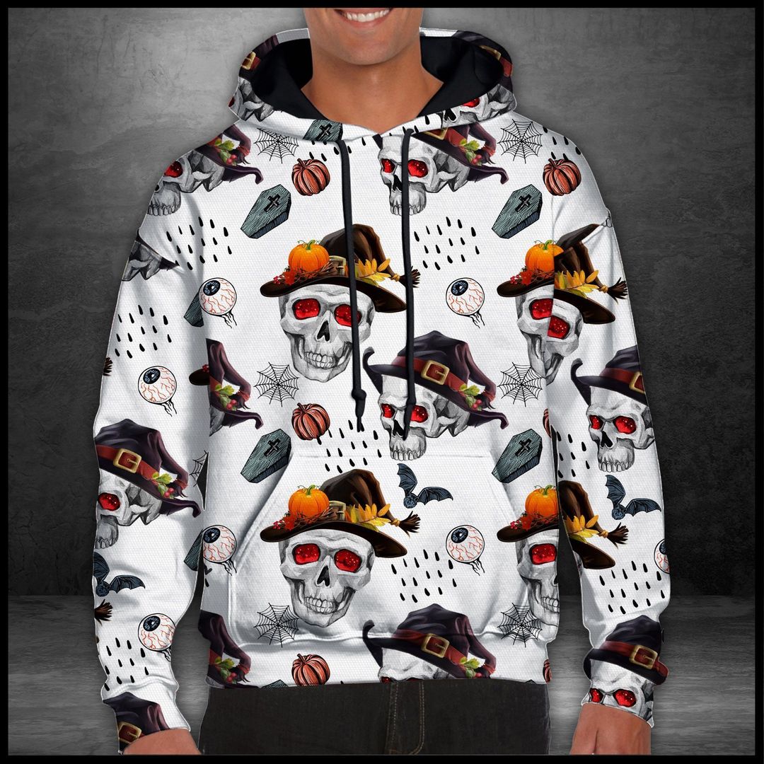 Skull Halloween Unisex 3d Hoodie All Over Print