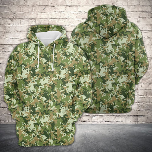 Amazing Camouflage Of Frog Unisex 3d Hoodie