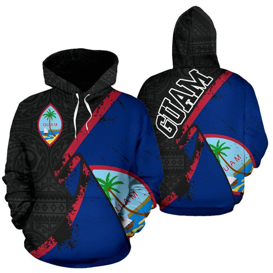 Guam Special Grunge Flag Pullover Unisex 3d Hoodie