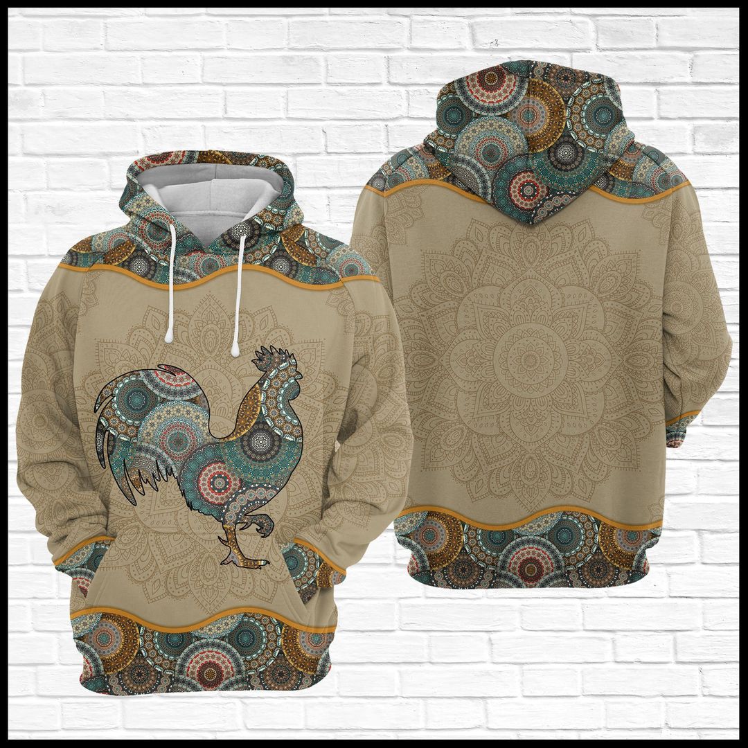 Chicken Mandala Unisex 3d Hoodie