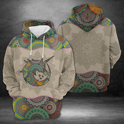 Awesome Unicorn Mandala Unisex 3d Hoodie