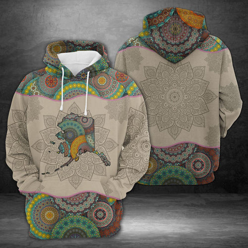 Awesome Alaska Mandala Unisex 3d Hoodie