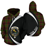 Buchanan Hunting Tartan Circle Personalized Name Unisex 3d Hoodie