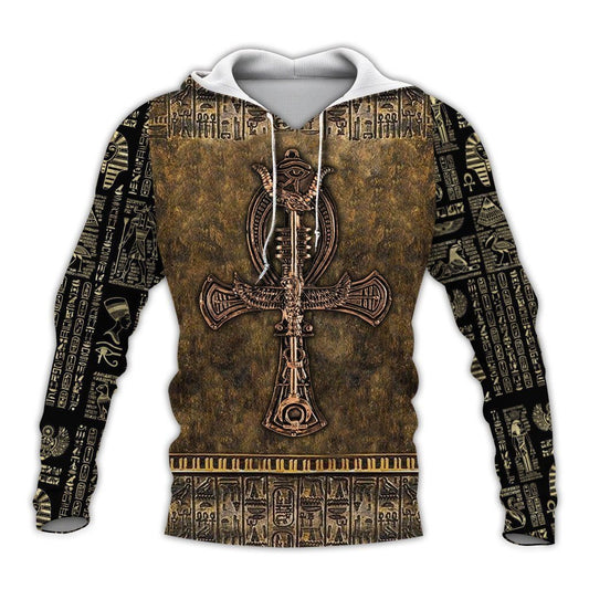 Ancient Egypt Ankh Key Of Life Unisex 3d Hoodie