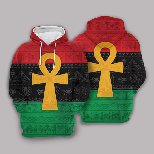 Pan African Ankh Unisex 3d Hoodie