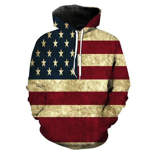 Vintage American Flag Unisex 3d Hoodie