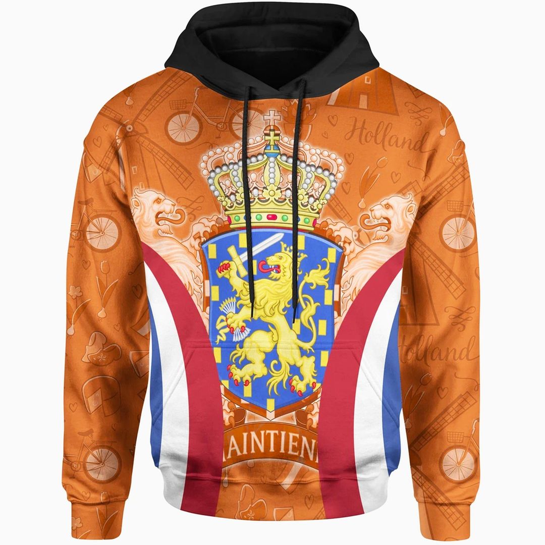 The Netherlands Coat Of Arms And Holland Symbol Unisex 3d Hoodie