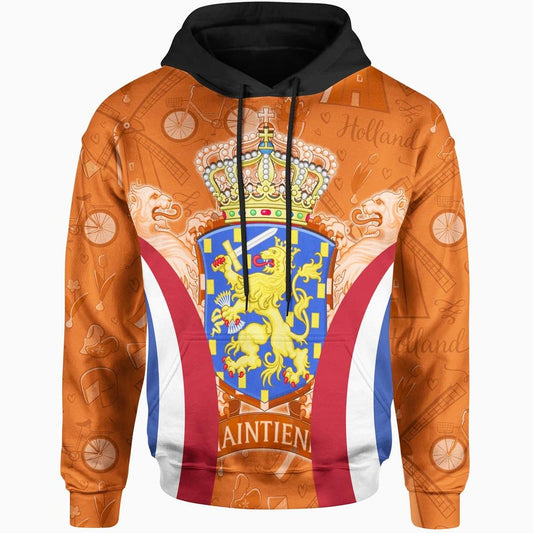 The Netherlands Coat Of Arms And Holland Symbol Unisex 3d Hoodie