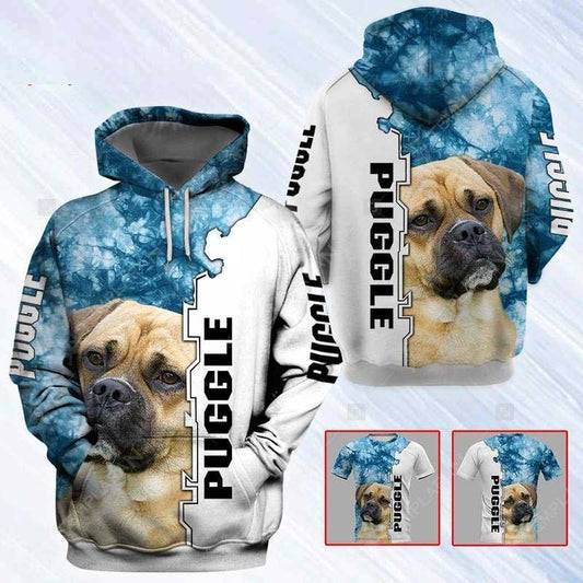 Puggle Dog All Over Printed Unisex 3d Hoodie