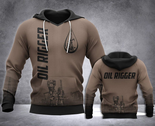 Oil Rigger All Over Unisex 3d Hoodie