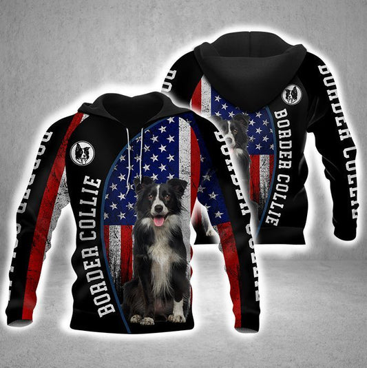 Border Collie All Over Printed Unisex 3d Hoodie