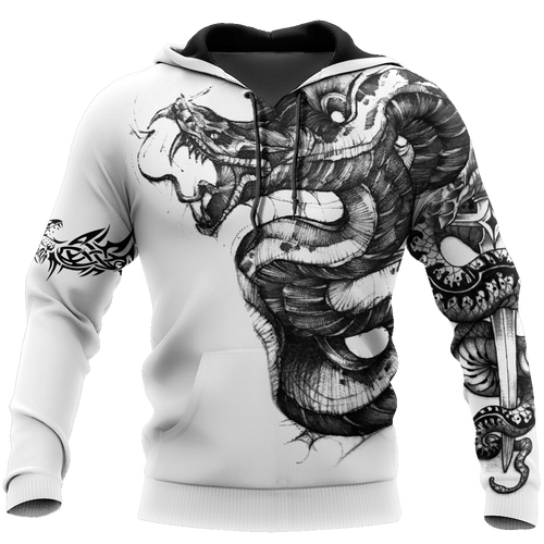 Snake Tattoo For Men And Women Hac Unisex 3d Hoodie