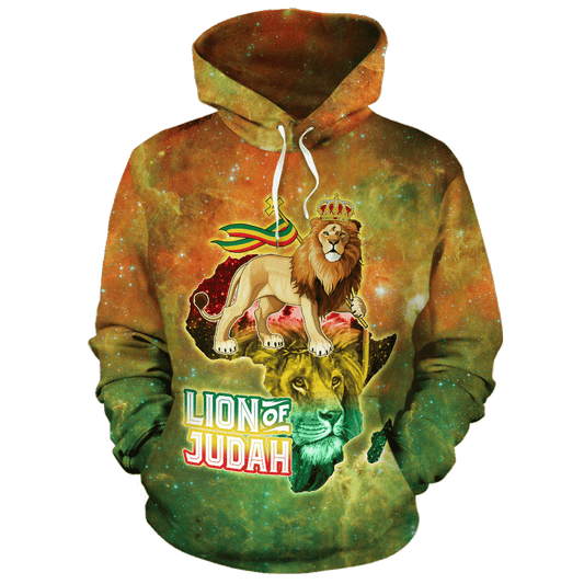 Black Lion Of Judah Unisex 3d Hoodie