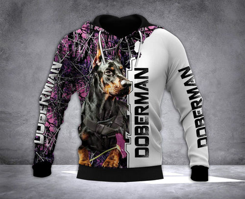 Ldm Doberman Camo Unisex 3d Hoodie