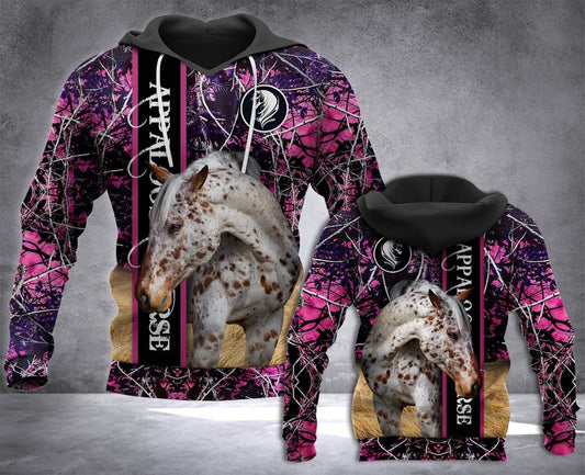 Ldm Aloosa Horse Lady Camo Unisex 3d Hoodie
