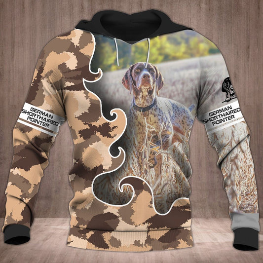German Shorthaired Pointer All Over Unisex 3d Hoodie