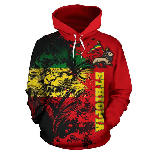 Lion Of Judah Ethiopia Unisex 3d Hoodie
