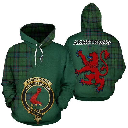 Armstrong Ancient Clan Crest Tartan Royal Unisex 3d Hoodie