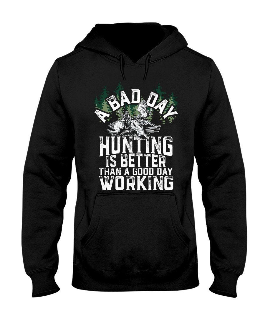 Bad Day Unting Moose Ladies Unisex 3d Hoodie