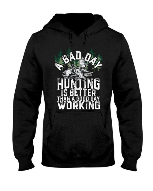 Bad Day Unting Moose Ladies Unisex 3d Hoodie