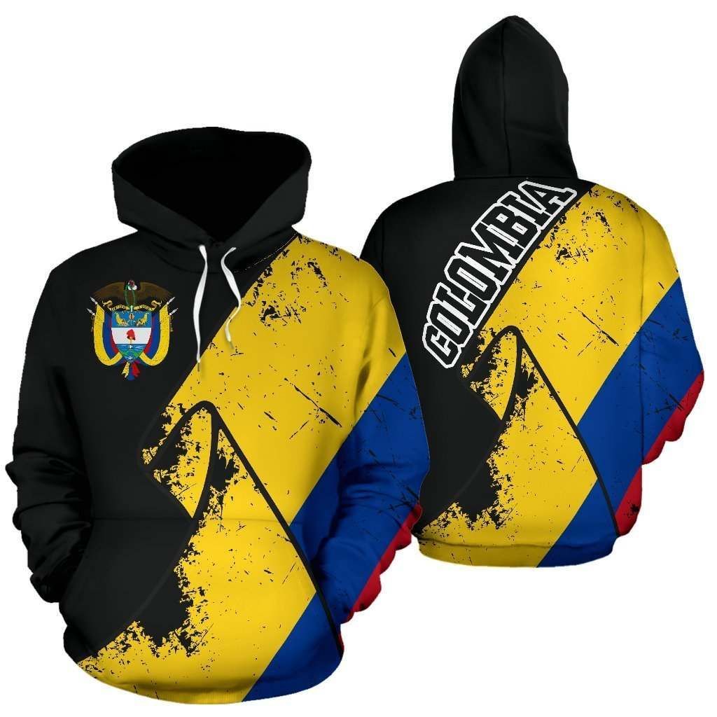 Colombia Special Grunge Flag Awesome Unisex 3d Hoodie