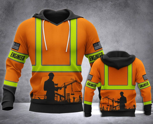 Engineer Mt Usa Unisex 3d Hoodie