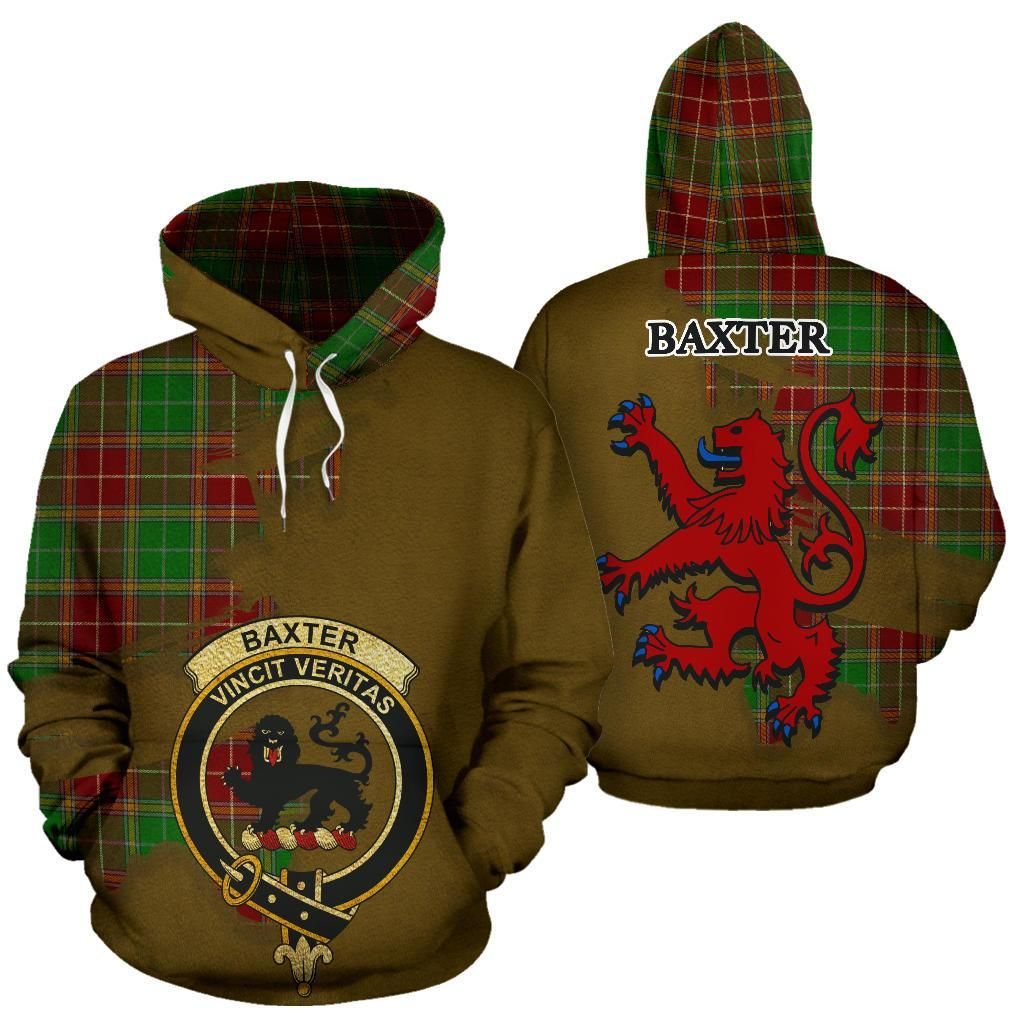 Baxter Modern Clan Crest Tartan Royal Unisex 3d Hoodie
