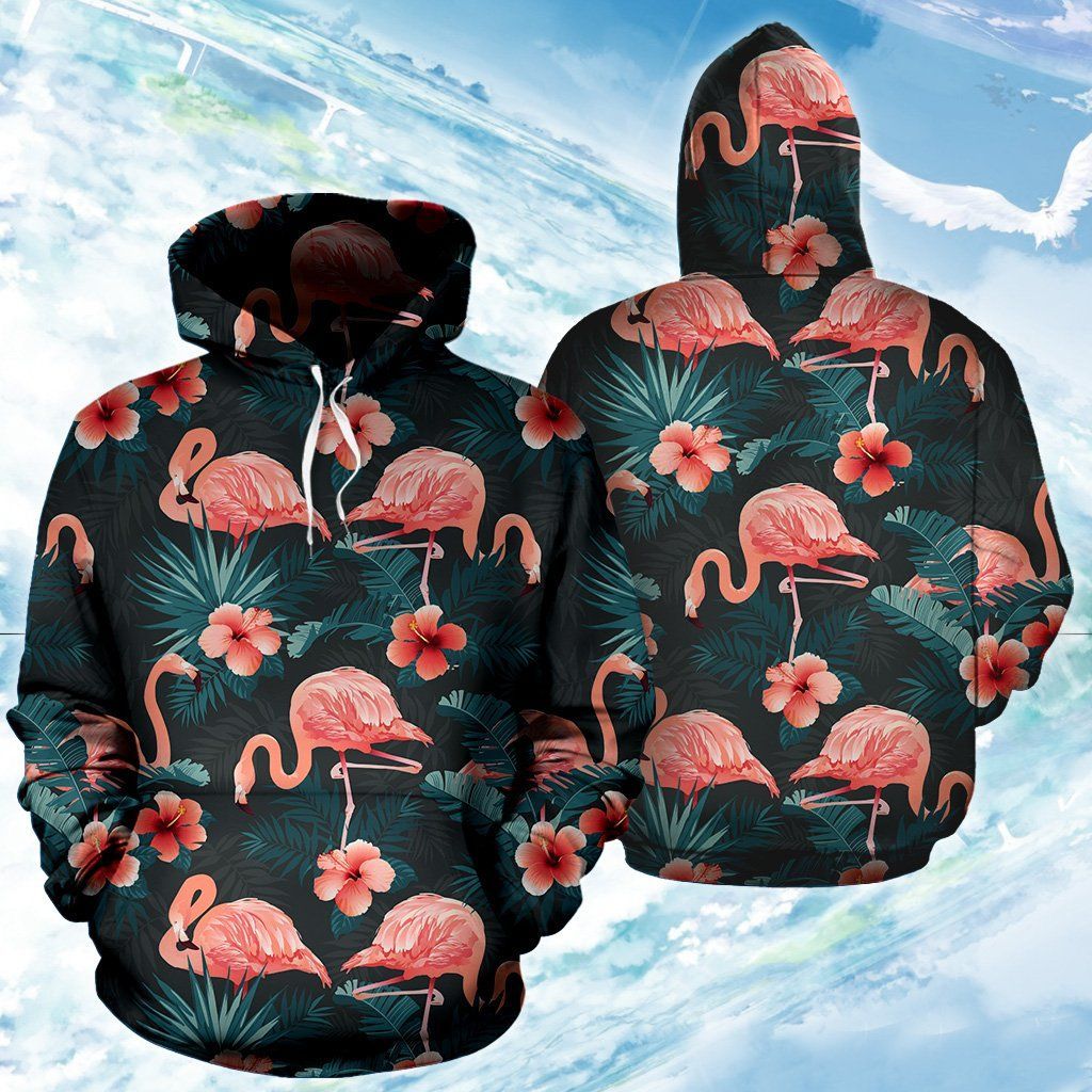 Flamingo Printed Unisex 3d Hoodie