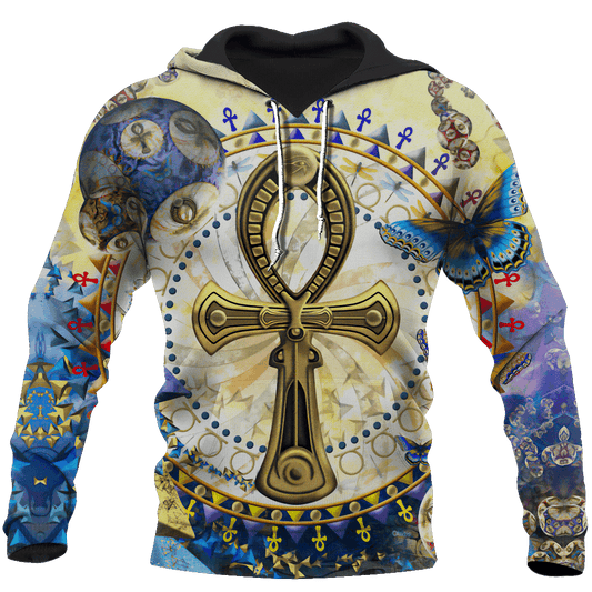 All Over Ankh Egypt Unisex 3d Hoodie