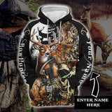 Camo Bow Hunter Personalized Name Name Unisex 3d Hoodie All Over Print