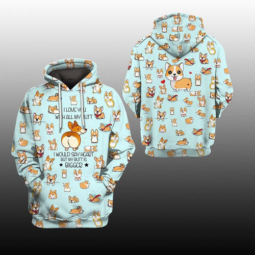 Corgi So Lovely Unisex 3d Hoodie