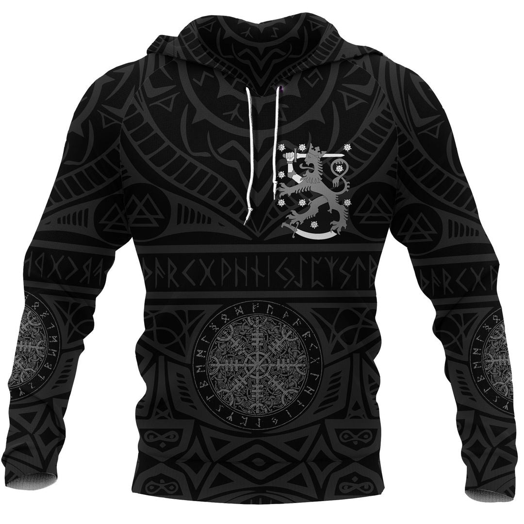 Finland Vikings Tattoo Unisex 3d Hoodie