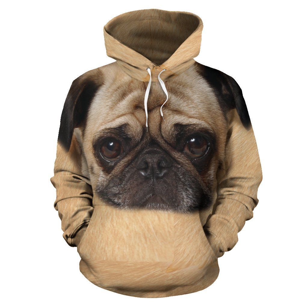 Furry Pug Pug Bestseller Unisex 3d Hoodie