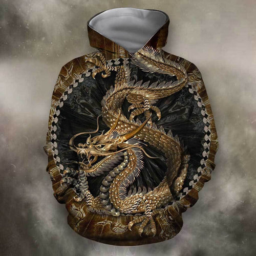 Dragon In Chinese Unisex 3d Hoodie