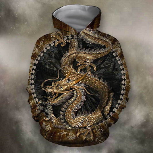 Dragon In Chinese Unisex 3d Hoodie
