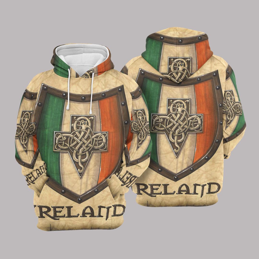 Ireland Flag Pullover Unisex 3d Hoodie