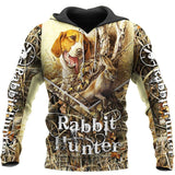 Rabbit Beagle Hunting Camouflage Cool Unisex 3d Hoodie