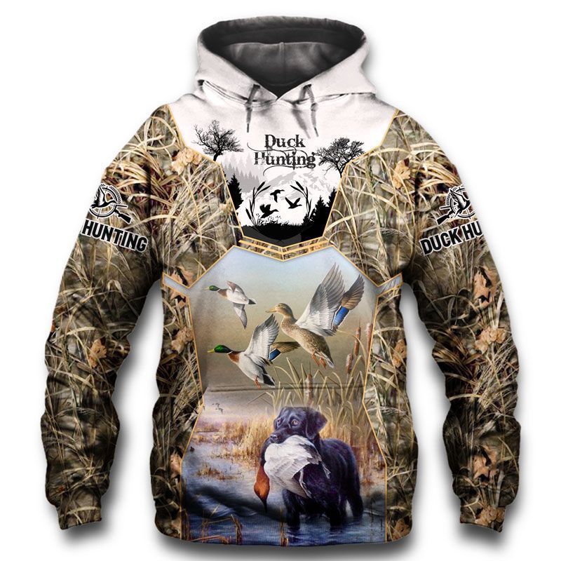 Duck Hunting Camouflage Youth Unisex 3d Hoodie