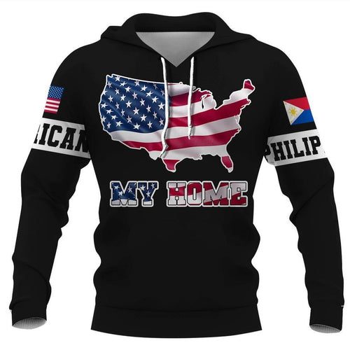 Philippines Expat My Home Black Amazing Unisex 3d Hoodie