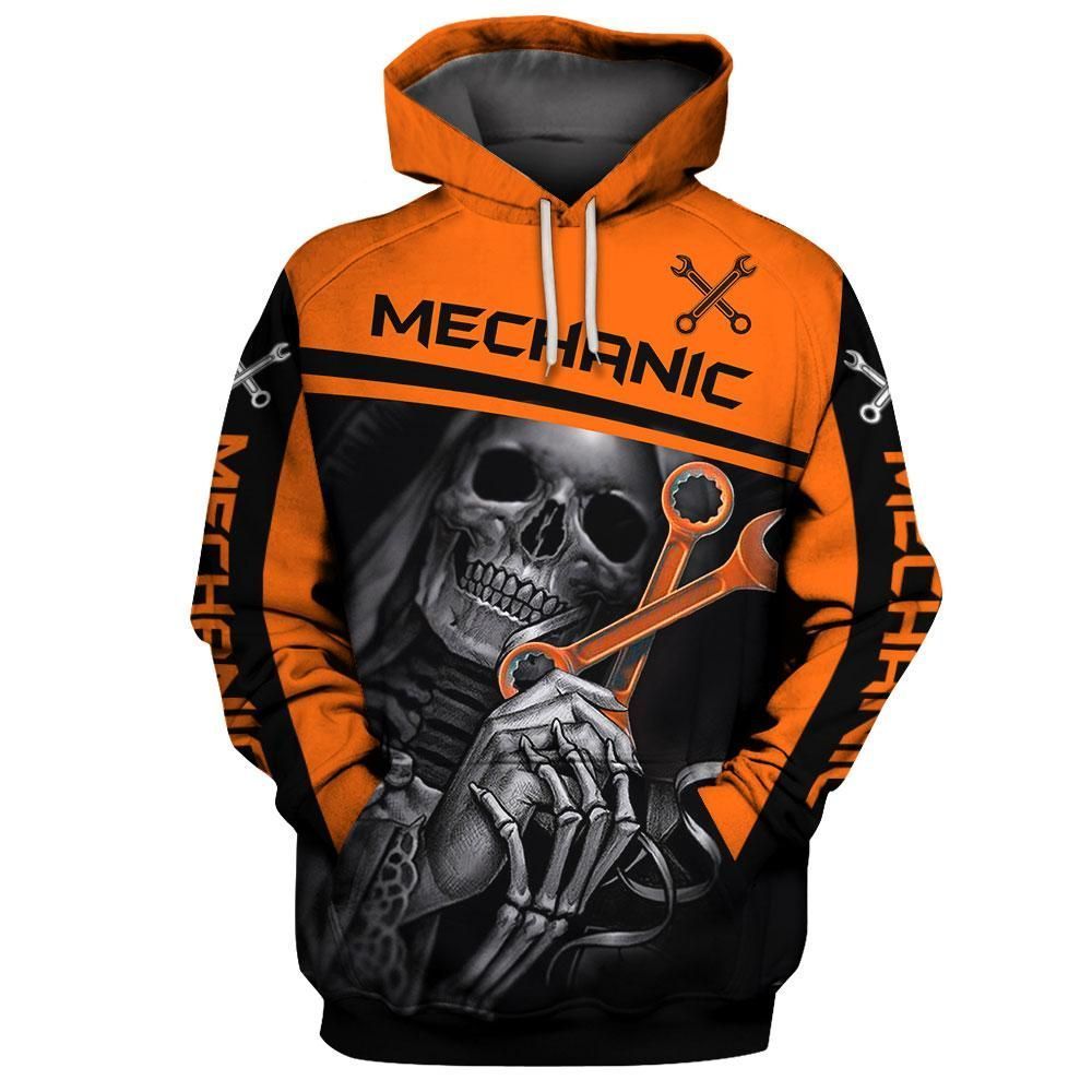 Mechanic Orange Basic Unisex 3d Hoodie