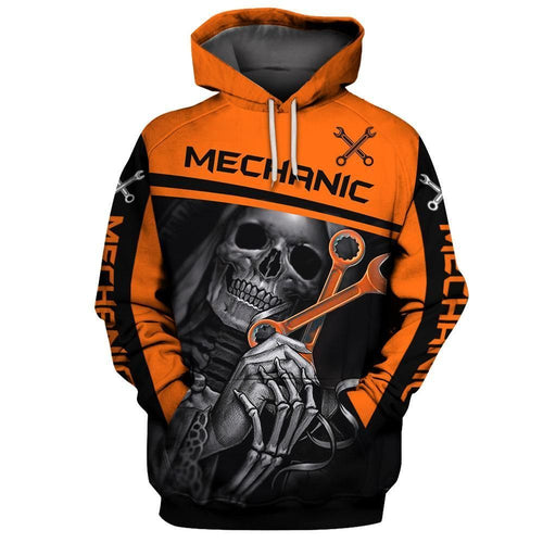 Mechanic Orange Basic Unisex 3d Hoodie
