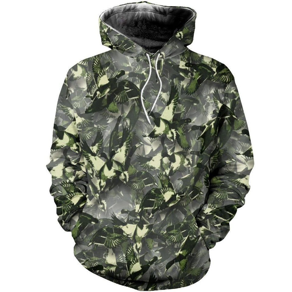 Duck Hunting Camo Unisex 3d Hoodie