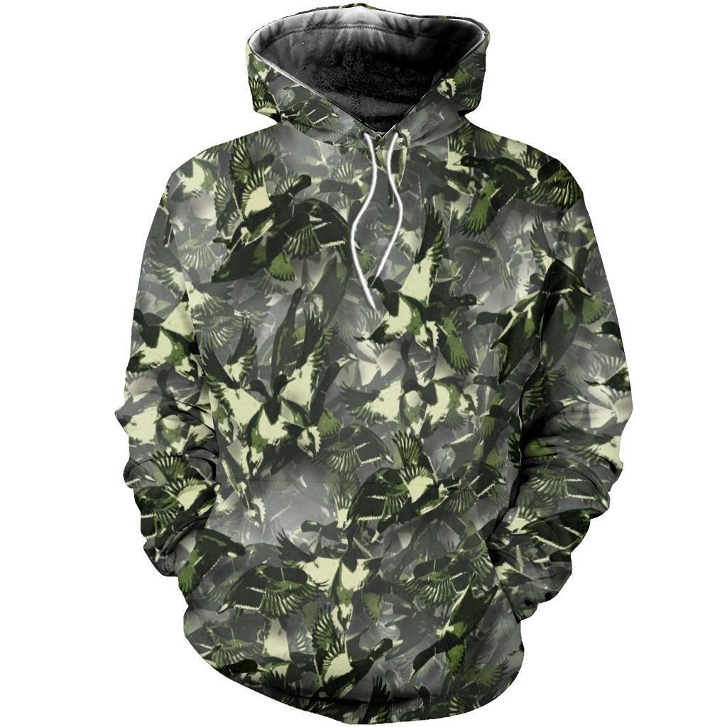 Duck Hunting Camo Unisex 3d Hoodie