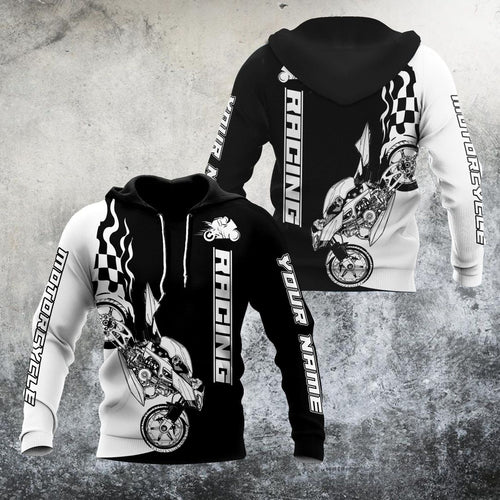 Motorcycle Racing Personalized Black Unique Unisex 3d Hoodie