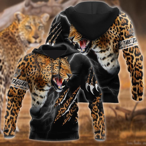 The Powerful Jaguar Thunderstorm 3d Unisex 3d Hoodie