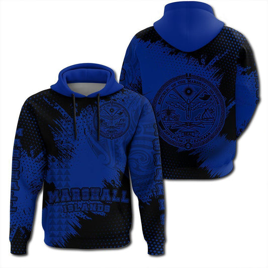 Marshall Islands Coat Of Arms Blue Popular Unisex 3d Hoodie