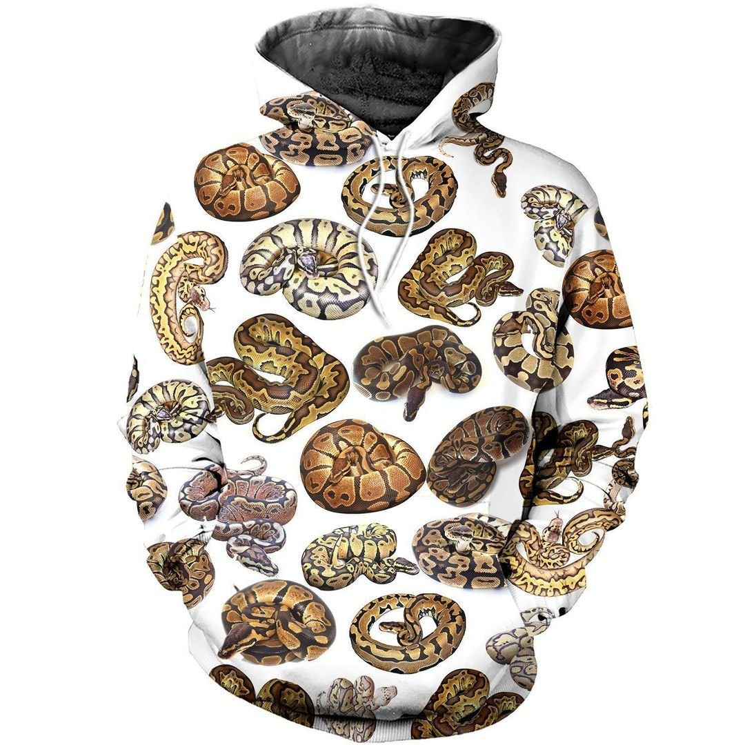 Ball Python Collection Unique Design Unisex 3d Hoodie