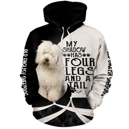 Old English Sheepdog Awesome Unisex 3d Hoodie All Over Print