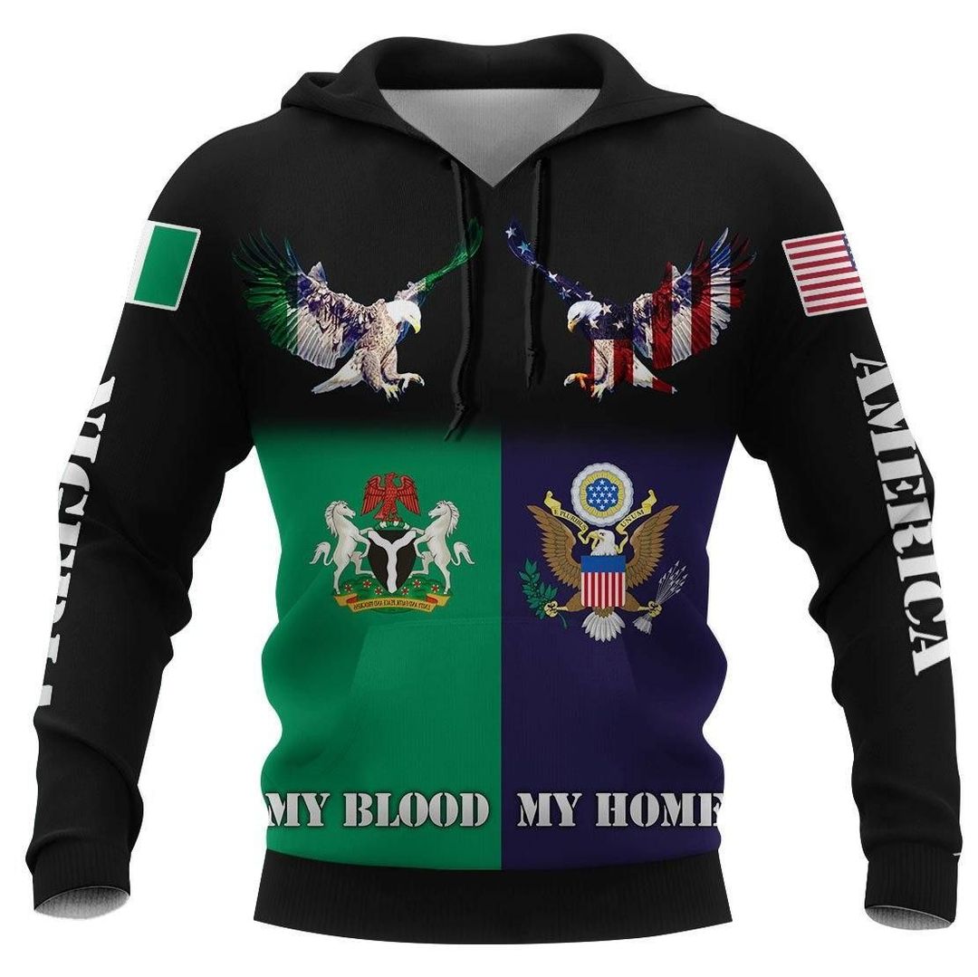 Expat Nigeria Awesome Unisex 3d Hoodie
