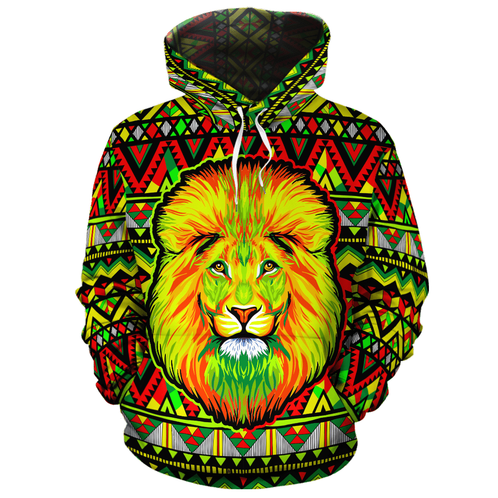 Neon Lion Africa Unisex 3d Hoodie